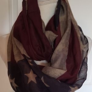 American Flag infinity Scarf NWT